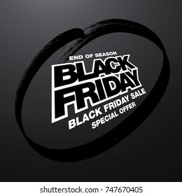 black friday sale banner layout design