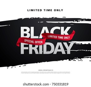 black friday sale banner layout design