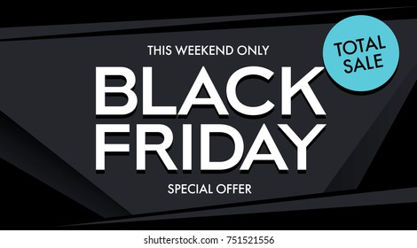 black friday sale banner layout design