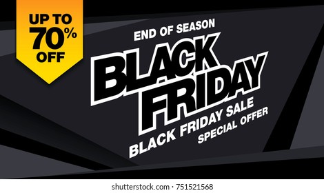 black friday sale banner layout design