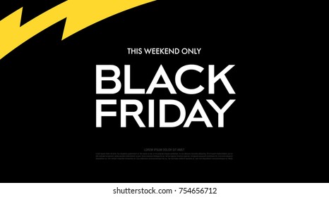 black friday sale banner layout design