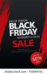 black friday sale banner layout design