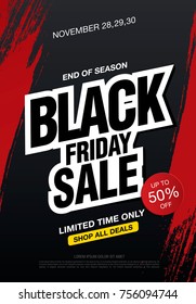 black friday sale banner layout design