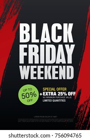 black friday sale banner layout design