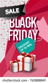 Black friday sale banner layout design