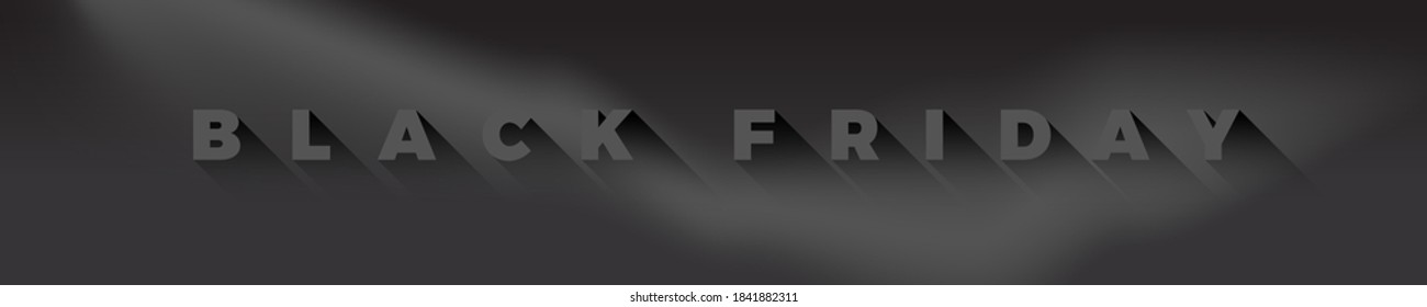 Black Friday sale banner. Minimal modern design template. Trendy abstract background. Vector illustration.