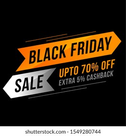 black friday sale banner in modern style