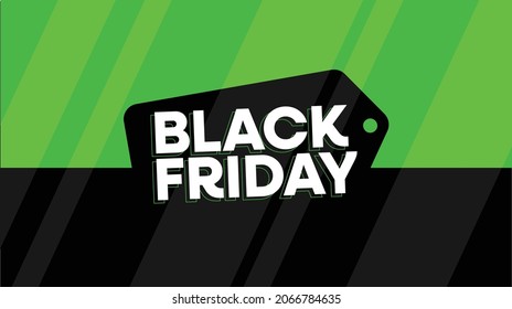 Black Friday Sale banner. Modern minimal design with black, white, red, yellow and green typography. Template for promotion, advertising, web, social and fashion ads. Vector illustration.
