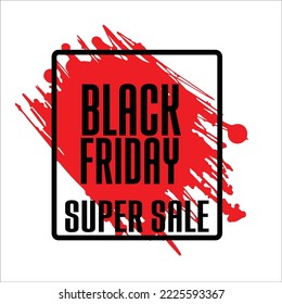 Black Friday Sale banner. Modern minimal design with black and white typography. Template for promotion, advertising, web, social and fashion ads. Vector illustration.
 