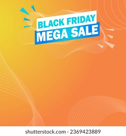 Black Friday Sale banner Modern minimal design background
