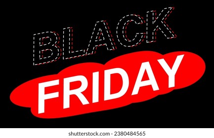 Black Friday Sale banner. Modern minimal design. Template for promotion, advertising, web, social and fashion ads. Vector illustration.