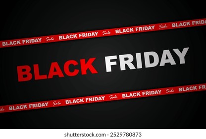 Anuncio de rebajas del Black Friday. Plantilla moderna de diseño de Anuncio de Web de Black Friday.