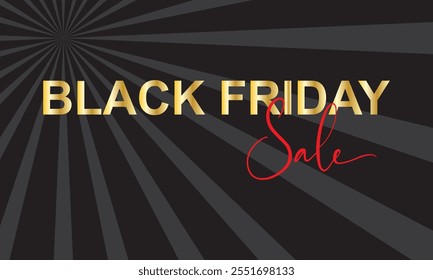 Banner de venda Black Friday. Modelo de design moderno com tipografia Black Friday. Projeto criativo Black Friday para Web Banner, fundo, Cartaz, Anúncio, Social, Anúncio, Cabeçalho do site. vetor. EPS 10