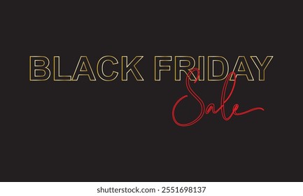 Banner de venda Black Friday. Modelo de design moderno com tipografia Black Friday. Projeto criativo Black Friday para Web Banner, fundo, Cartaz, Anúncio, Social, Anúncio, Cabeçalho do site. vetor. EPS 10