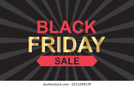 Banner de venda Black Friday. Modelo de design moderno com tipografia Black Friday. Projeto criativo Black Friday para Web Banner, fundo, Cartaz, Anúncio, Social, Anúncio, Cabeçalho do site. vetor. EPS 10