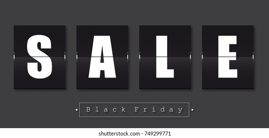 Black Friday sale banner. November 25th
