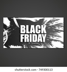 Black Friday sale banner. November 25th