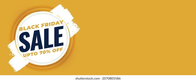 black friday sale banner with offer details