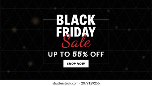Black Friday  sale banner, Black Friday offer Template with Discount Tag, Vector illustration design
