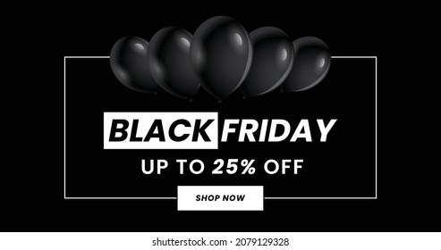 Black Friday  sale banner, Black Friday offer Template with Discount Tag, Vector illustration design
