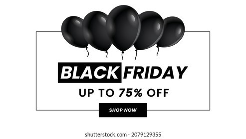 Black Friday  sale banner, Black Friday offer Template with Discount Tag, Vector illustration design
