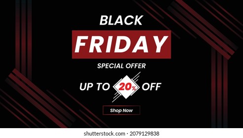 Black Friday  sale banner, Black Friday offer Template with Discount Tag, Vector illustration design
