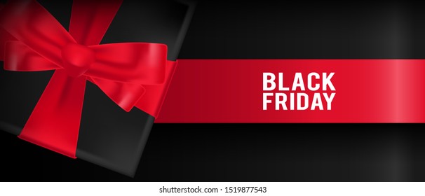 Black Friday Sale Banner on dark background