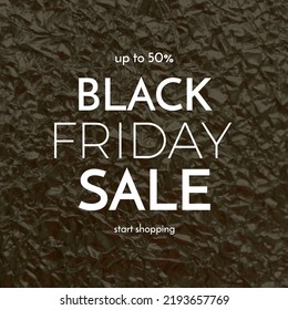 Black friday sale banner. Black Friday phrase on dark Background. Vector illustration