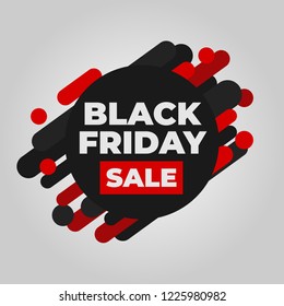 black friday sale banner poster fluid liquid gradient dark red background for web app e commerce discount shop store shopping vector template