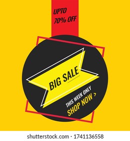 Black Friday Sale. Banner, poster, logo golden color on dark background.