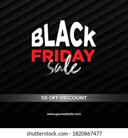 Black Friday Sale. Banner, poster, logo golden color on dark background.