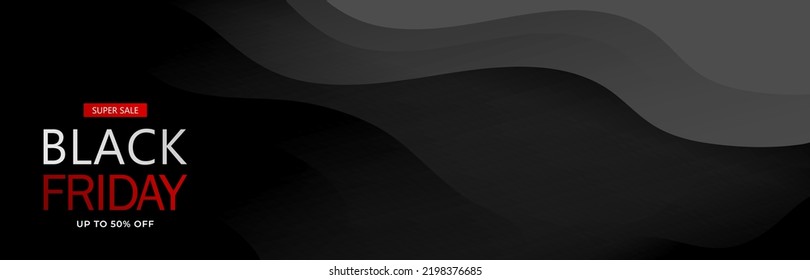 Black Friday Sale. Banner, poster, logo on dark background
