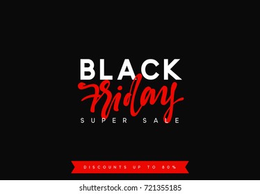 Black Friday sale, banner, poster advert. Card offert promotion design.