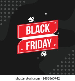 Black friday sale banner promotion advertising tag price