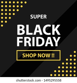 Black friday sale banner promotion advertising tag price