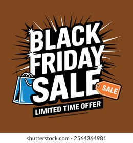 
Black Friday sale banner with red and black texture background with template
