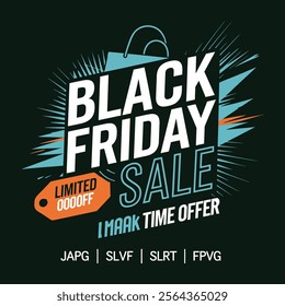 
Black Friday sale banner with red and black texture background with template
