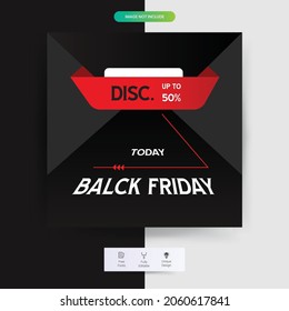 Banner de la venta del viernes negro Diseño de medios sociales. Venta de Viernes Negro conjunto de afiches o folletos de diseño. Perfecto para publicaciones en medios sociales, antecedentes.