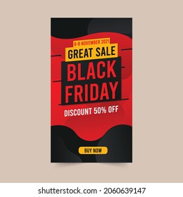 Black Friday Verkauf Banner Social Media Layout Design. Black Friday Sale Set von Plakaten oder Flyers Design. Ideal für Social Media-Beiträge, Hintergrund.