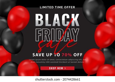 black friday sale banner, black friday social media post