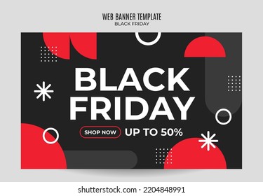 Black Friday sale banner. Social media vector illustration template for website and mobile website development, email and newsletter design, marketing material.