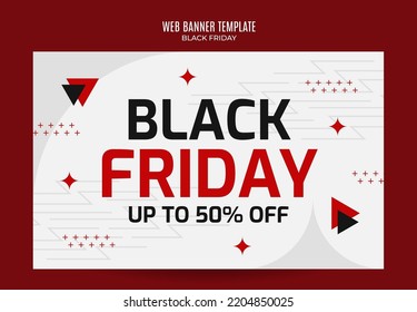 Black Friday sale banner. Social media vector illustration template for website and mobile website development, email and newsletter design, marketing material.
