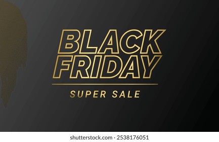 Anuncio de rebajas del Black Friday. Diseño de oferta de descuento especial. Diseño de Anuncio de festival de descuento de Producto. Ilustración vectorial plana.