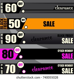 black friday sale banner, super sale banners