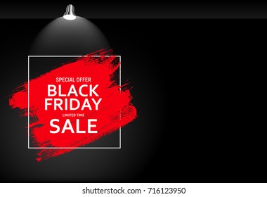 Black Friday Sale Banner TeBlack Friday Sale Banner Template. Vector Illustration EPS10mplate. Vector Illustration EPS10
