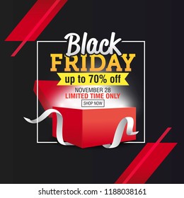 Black Friday Sale Banner Template vector illustration. Great for Poster and Flyer promotion