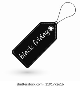 Black Friday sale . Sale banner template design. Vector tag icon illustration.