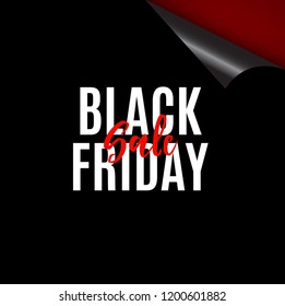 Black Friday Sale Banner Template. Vector Illustration EPS10