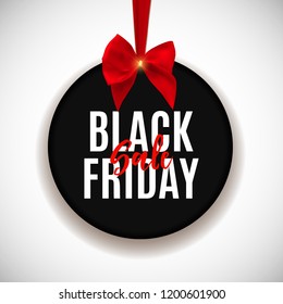 Black Friday Sale Banner Template. Vector Illustration EPS10
