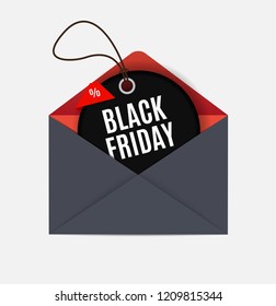 Black Friday Sale Banner Template. Vector Illustration EPS10